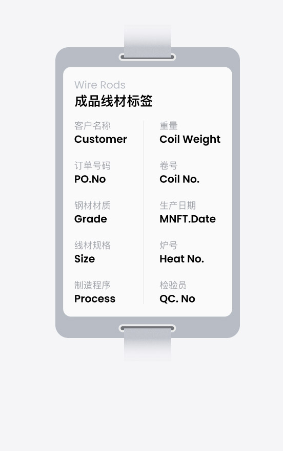 Exemple d'étiquette de produit fini