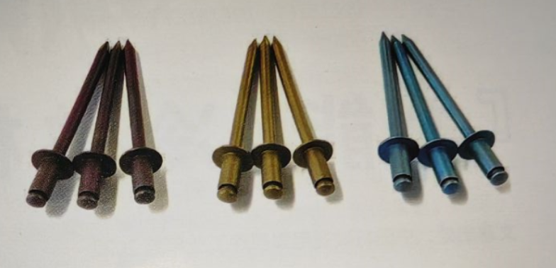 Nissen Rivet lance les premiers clous en titane couleur du Japon